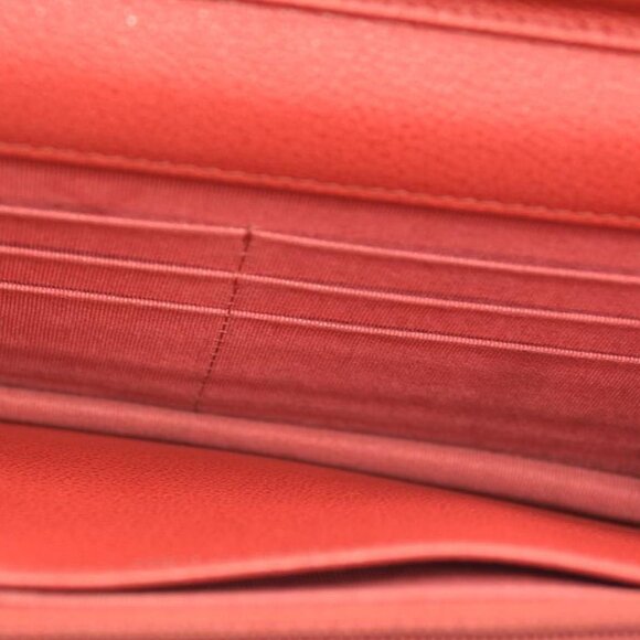 CHANEL Grained Calfskin Quilted CC Box Wallet On Chain WOC Red 27* - Picture 13 of 16